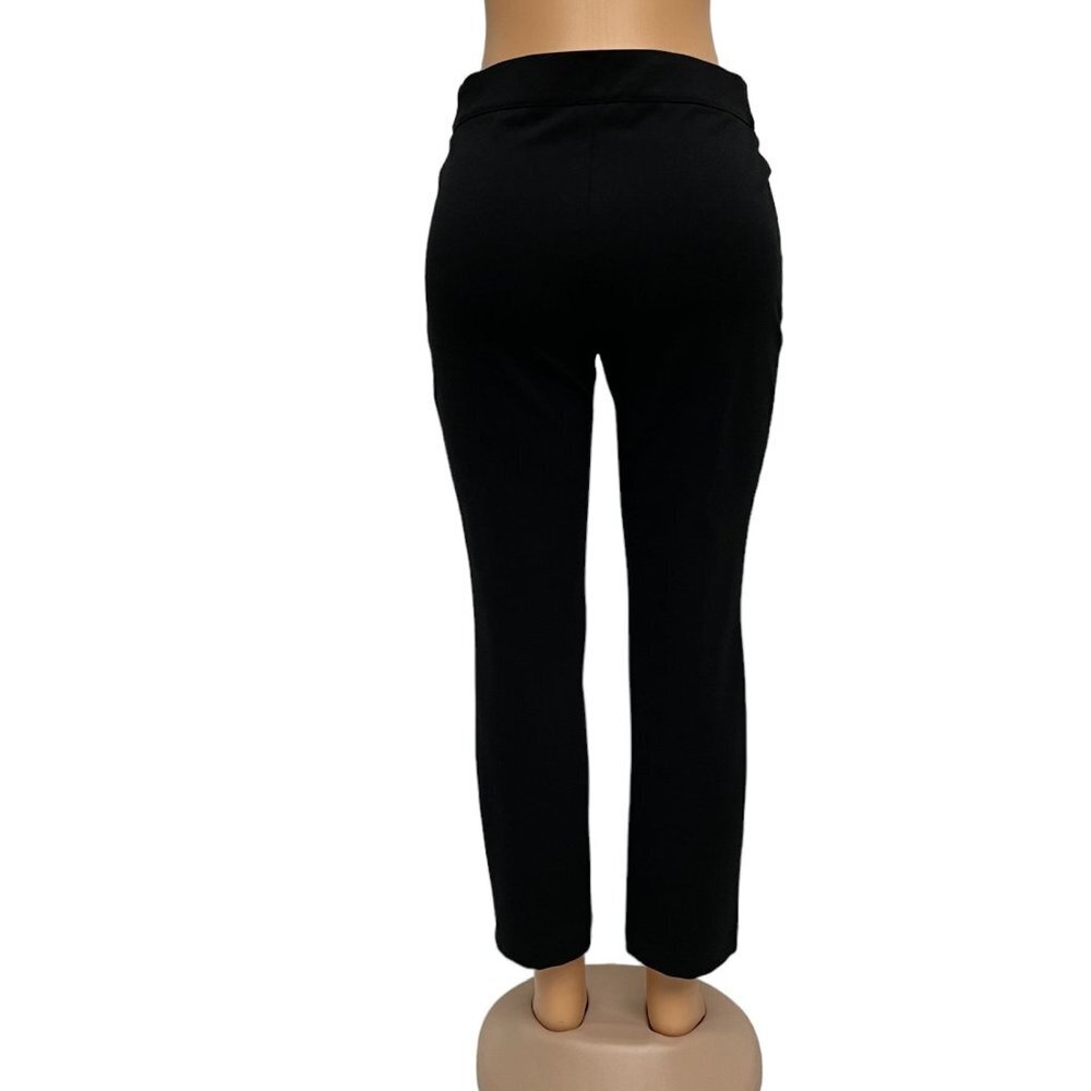 INC International Concepts Women Black Pants Straight Leg Elastic Waist 8P NWOT - Picture 3 of 11